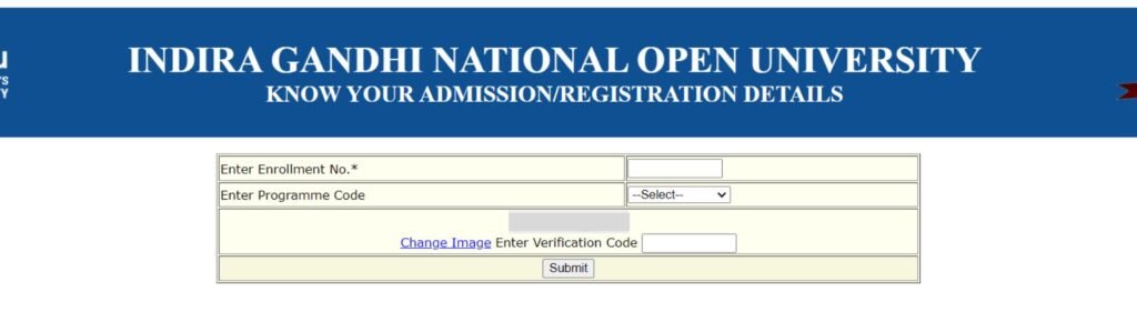 IGNOU Admission Status