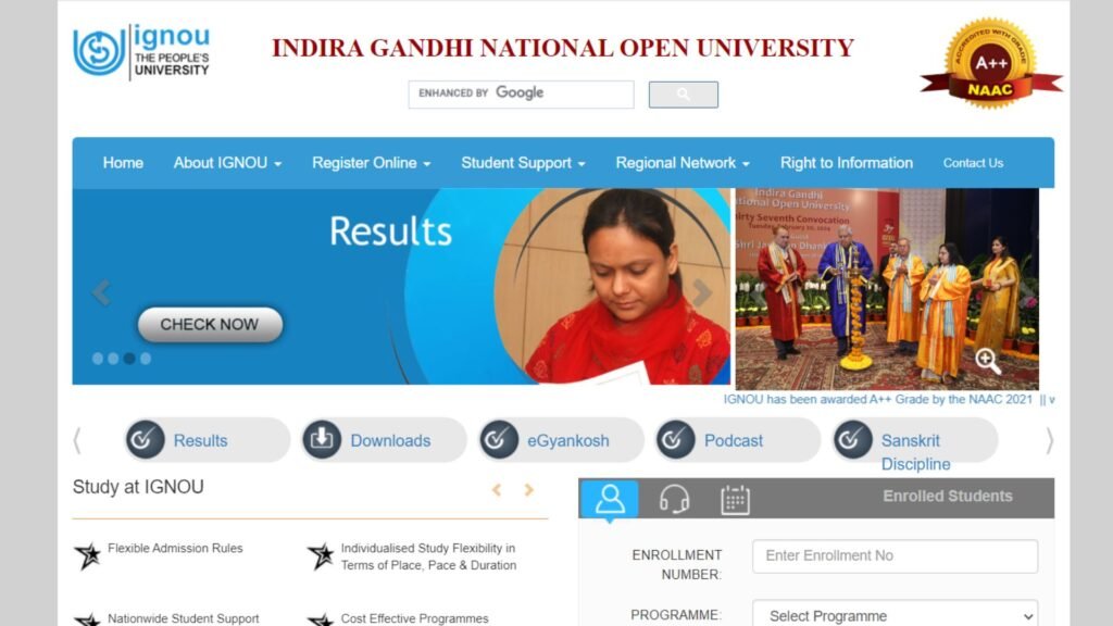 ignou. ac. In