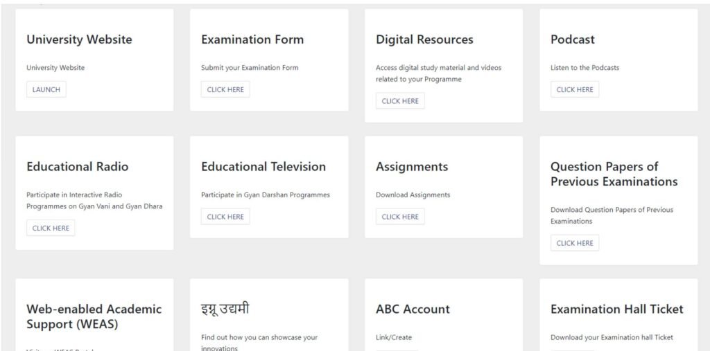 IGNOU Student Portal