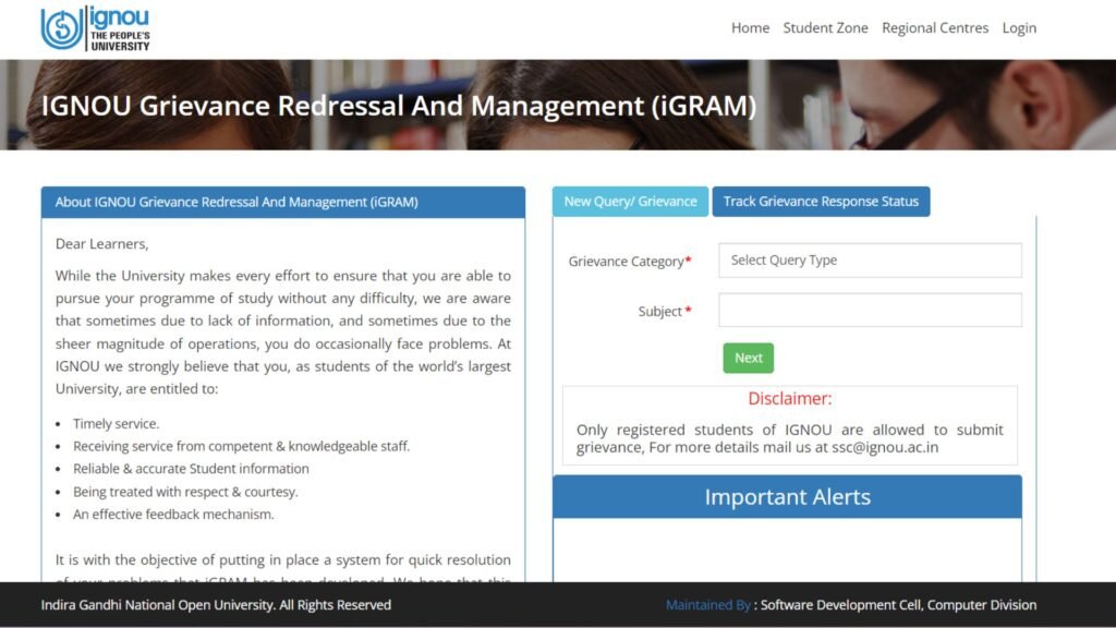 IGNOU Grievance