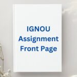 IGNOU Assignment Front Page